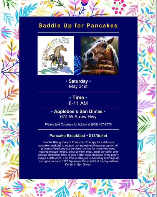 SADDLE UP FOR PANCAKES